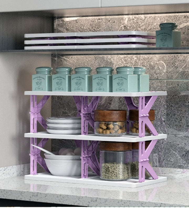 Lisslune | Space Saving Foldable Stackable Shoe Storage Rack
