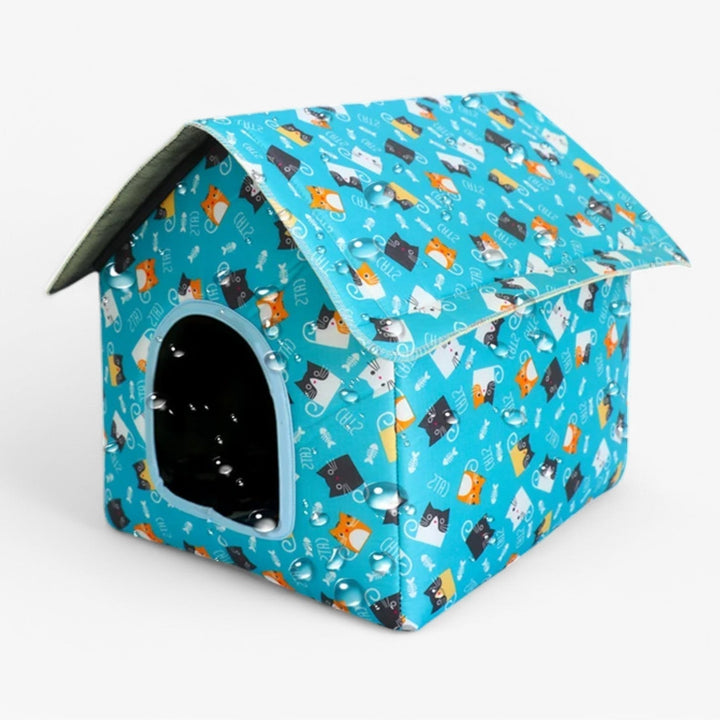 Lisslune | Weather-resistant Animal House "CozyNest" for Cats and Small Dogs