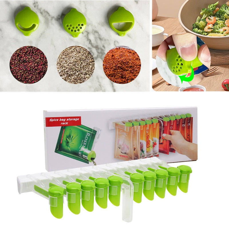 Lisslune | Wall-Mounted Hang Around Seasoning Station Rack