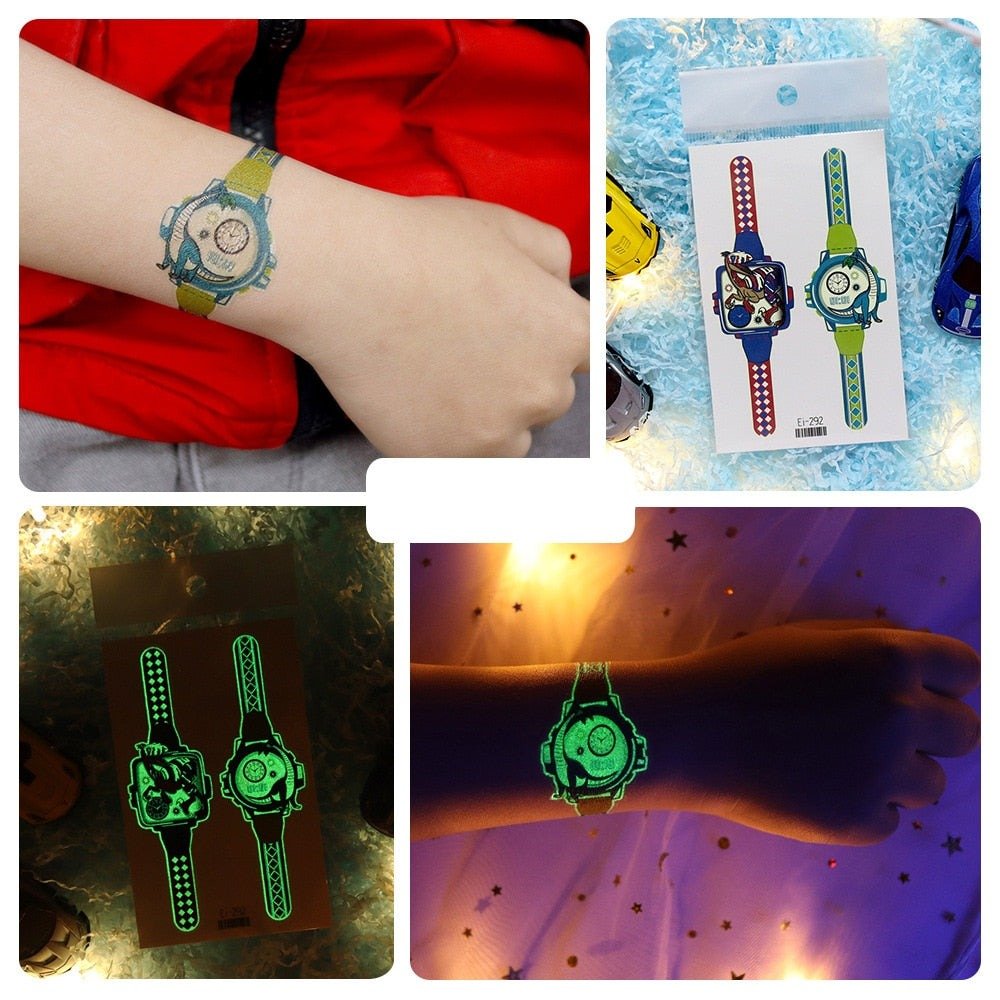 Lisslune | Luminous, washable watch tattoo stickers