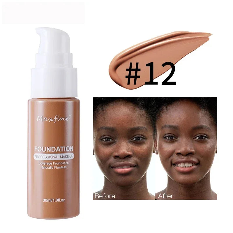 Rynx | Liquid Face Foundation Cream Oil Control BB Cream Matte Base Brightening Concealer Long-lasting Full Coverage Women's Makeup Cosmetics