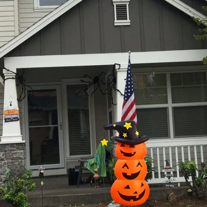 Rynx | Halloween Standing Inflatable Pumpkin Windproof Stacked Pumpkins Festival Themed Party House Outdoor Tumbler Toy Props
