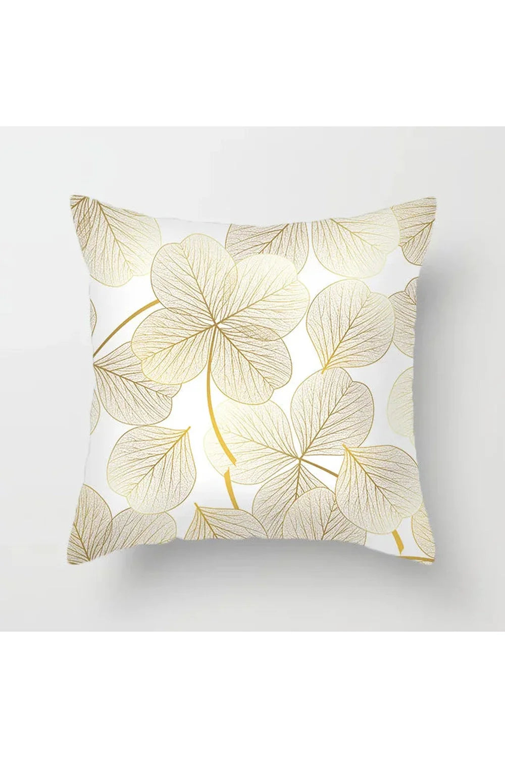 Lisslune | Yellow leaf polyester pillowcase