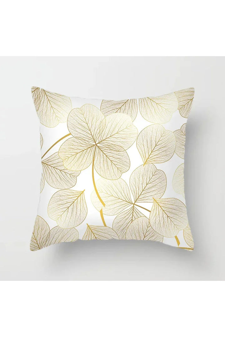 Lisslune | Yellow leaf polyester pillowcase