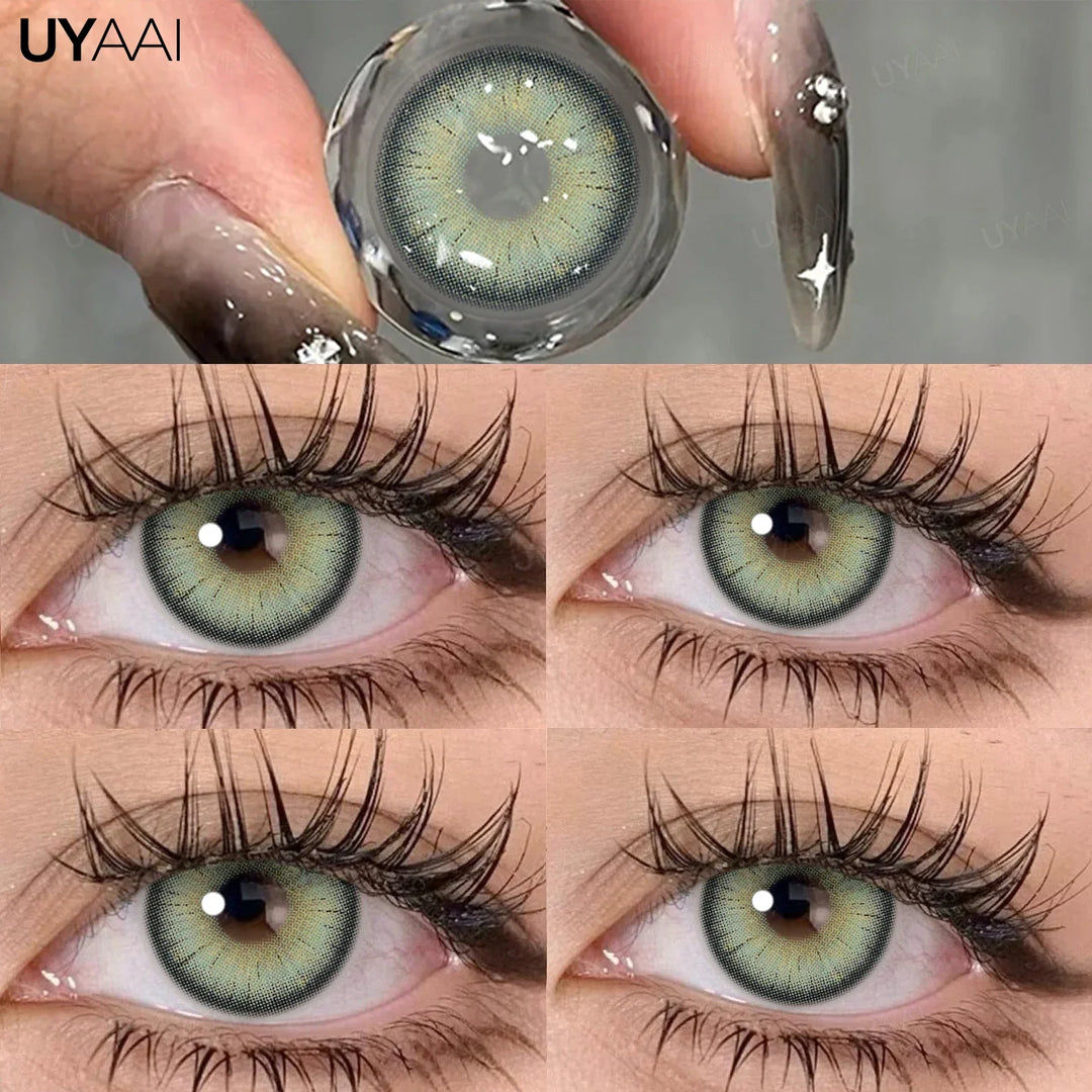 Rynx | Green contact lenses for eyes Cosmetic gray eye lenses y2k Korean style beauty eye color blue lenses