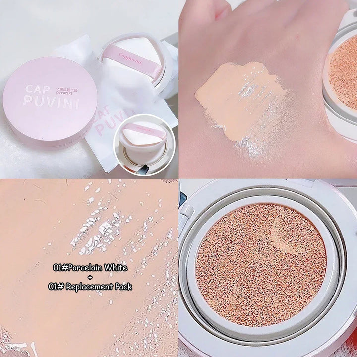 Rynx | Face foundation Air Cushion CC Cream Waterproof Brightening Foundation Concealer Cream Women Base Makeup Face Korean Cosmetics