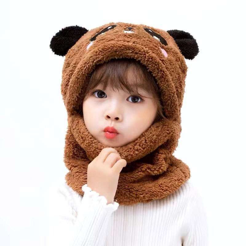 Lisslune | Bear children's hat with scarf and ears