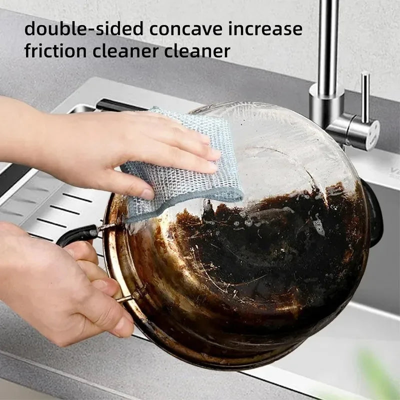 Lisslune | Silver Wire Double-Sided Ultra-Absorbent Design Cleaning Cloth