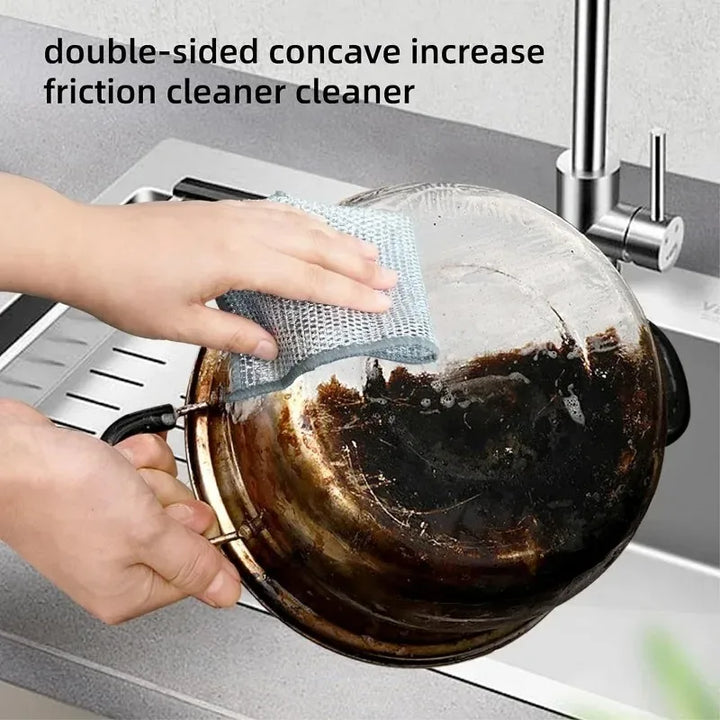 Lisslune | Silver Wire Double-Sided Ultra-Absorbent Design Cleaning Cloth