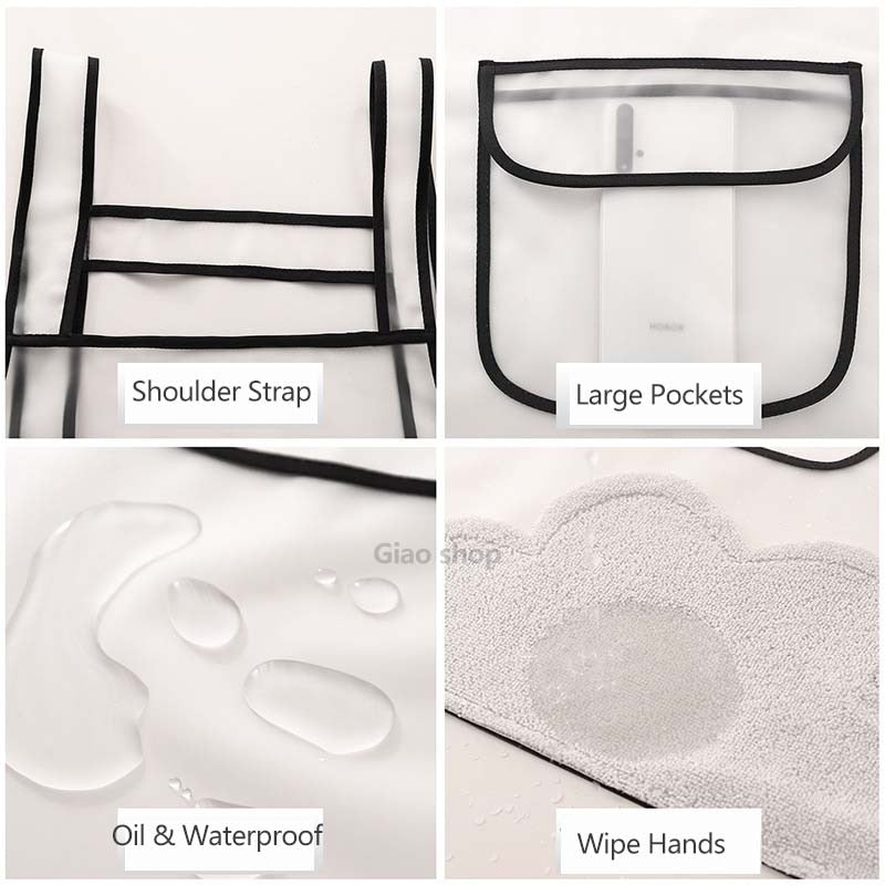 Lisslune | Transparent Waterproof Kitchen Apron