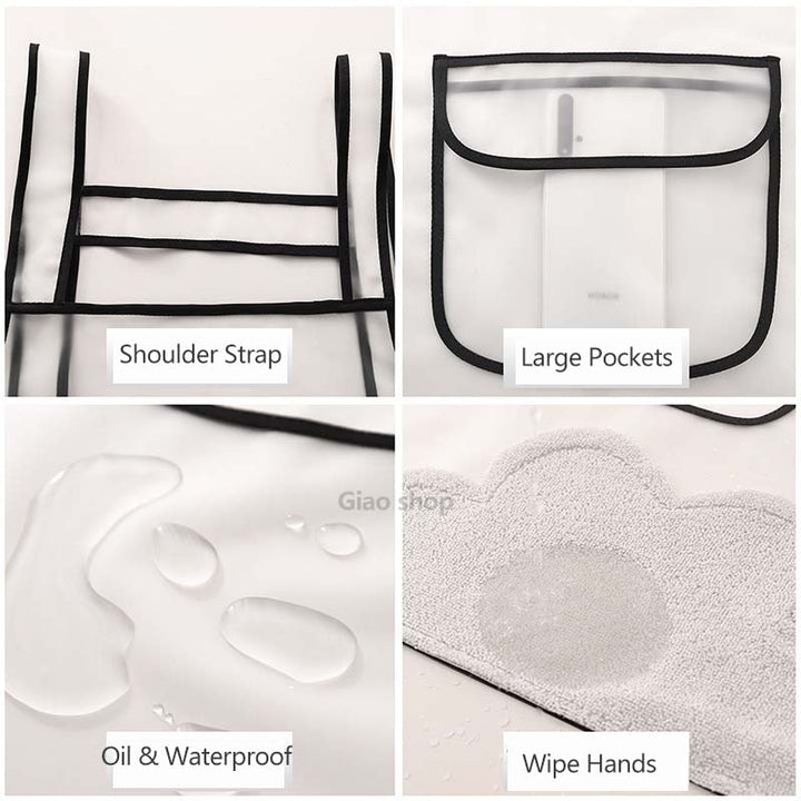 Lisslune | Transparent Waterproof Kitchen Apron