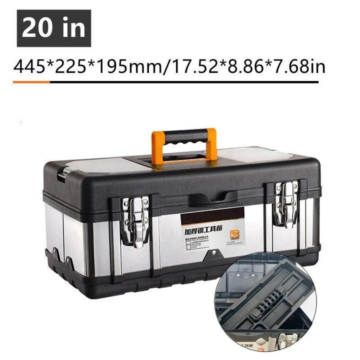Lisslune | Heavy-Duty Stainless Steel Tool Storage Box for Professionals