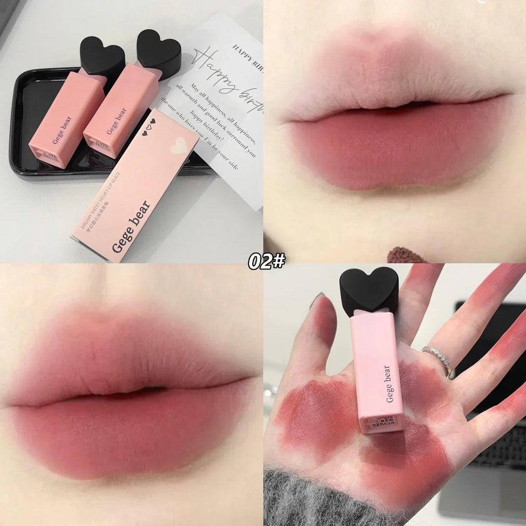 Rynx | 6 Colors Matte Velvet Lipstick Long-lasting Makeup Liquid Lip Gloss Waterproof Non-bleeding Cup Lip Lacquer Tint Makeup Cosmetics