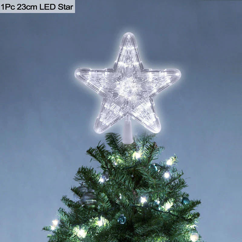 Rynx | LED Glowing Christmas Tree Star Christmas Tree Decoration Lamp 2025 New Year's Decorations For Home Navidad Natal Noel