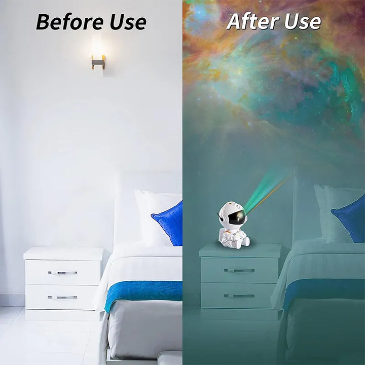 Lisslune | Astronaut LED Projector, Galaxy, Stars, Sky