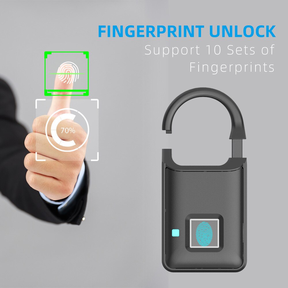 Lisslune | Touch Guard Smart Fingerprint Waterproof Secure Lock