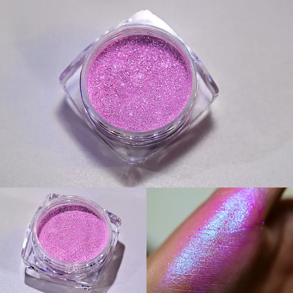 Rynx | 1Box Chameleon Polarized Neon Nail Art Powder Aurora Chrome Mica Pigment Dust Pearl For Makeup Eyeshadow Manicure Powder