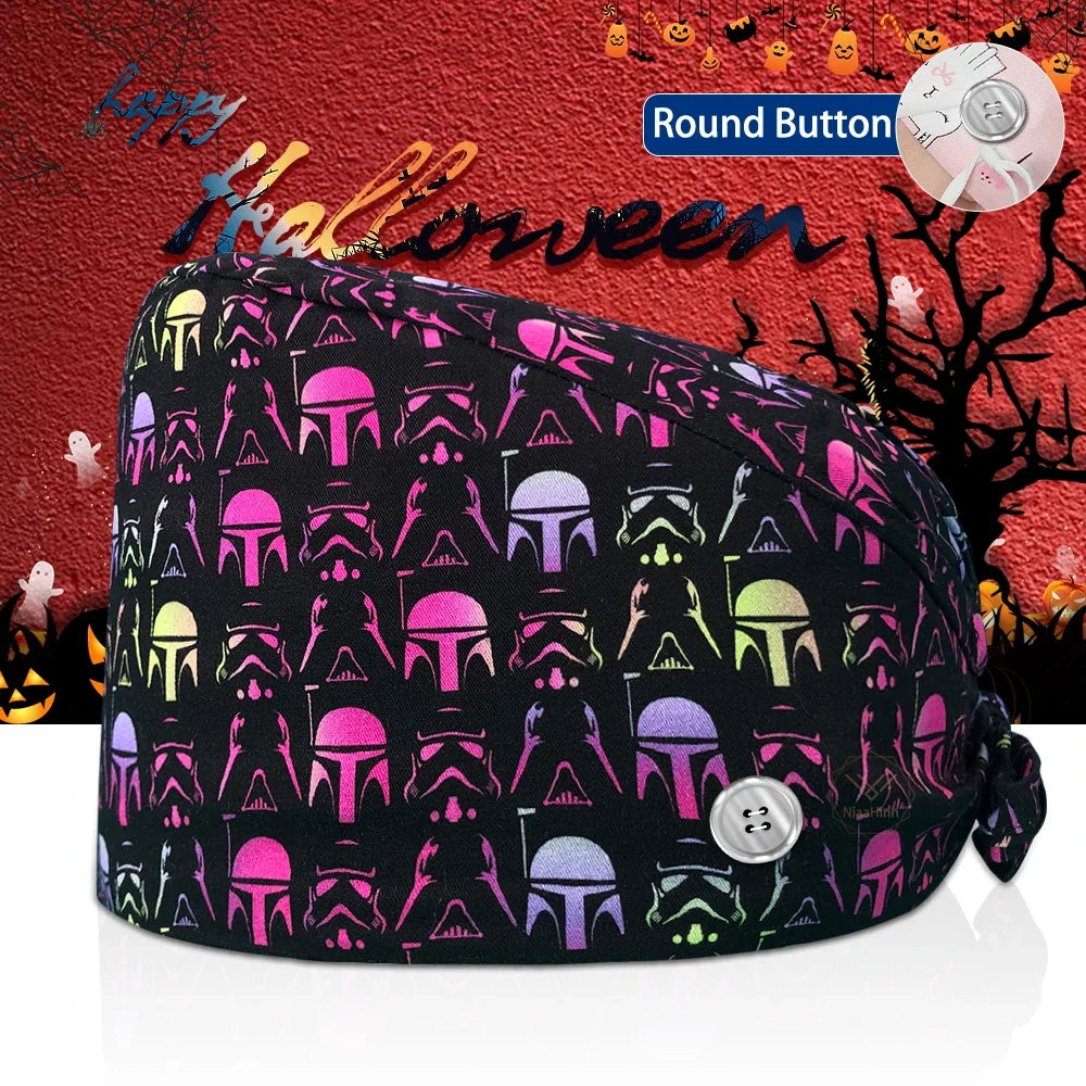 Lisslune | Surgical Skull Print Apron with Adjustable Design and Button
