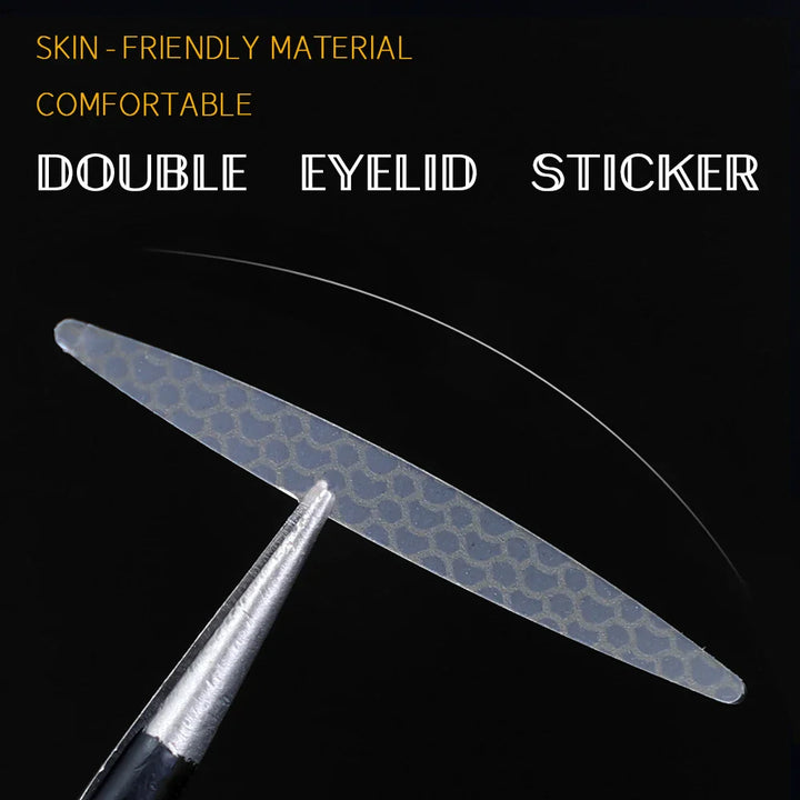 Rynx | Invisible Double Eyelid Patch Mesh Olive-shaped Eyelid Strips Self-adhesive Waterproof Sweat-resistant Natural Eyelifting Tape Makeup