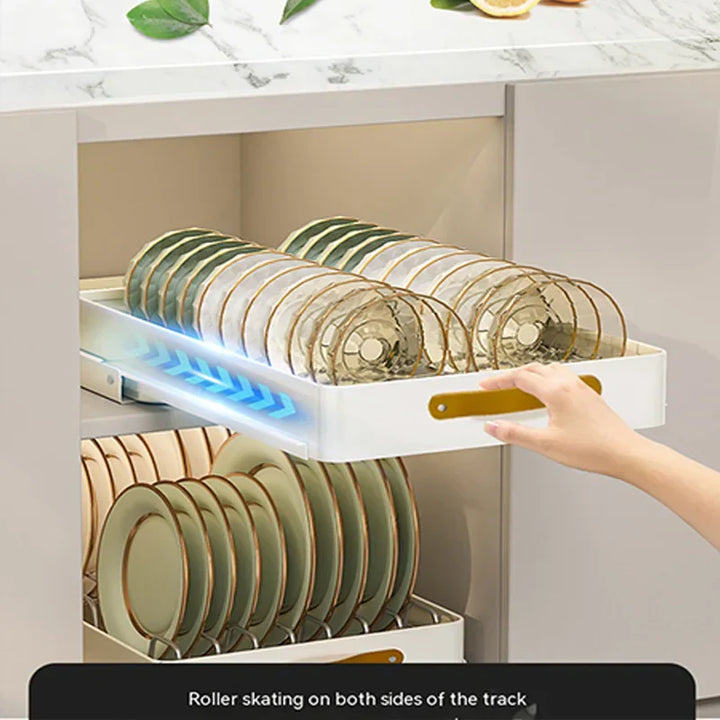 Lisslune | Stainless Store Kitchen Cabinet Pull-Out Sliding Organizer