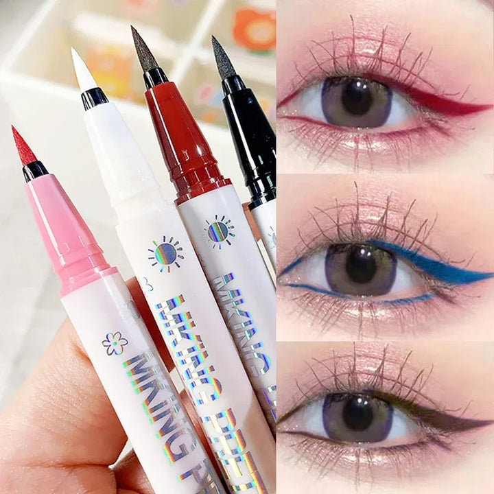 Rynx | Ultra-fine liquid eyeliner pen waterproof long-lasting blue red sweat-proof quick-drying matte eyeliner pen eye makeup cosmetics