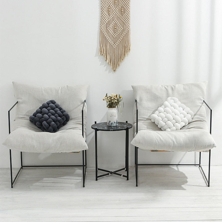 Lisslune | Knotted Ball Decorative Pillow