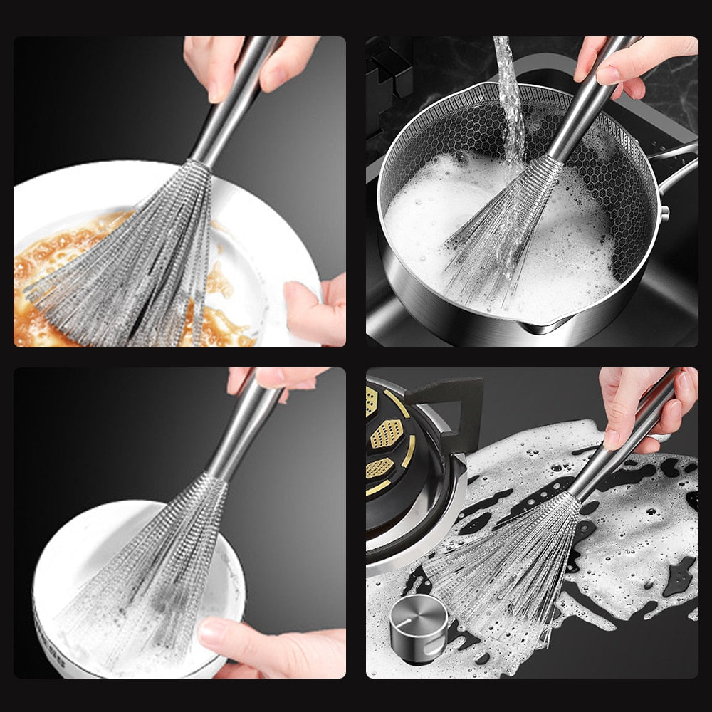 Lisslune | Anti-Scratch Easy Pan Cleaning Brush