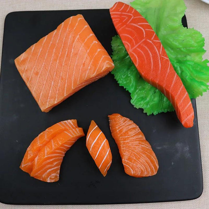 Lisslune | Life-Size Sushi Model Collection - Salmon and Tuna Models for Home Decoration and Photography