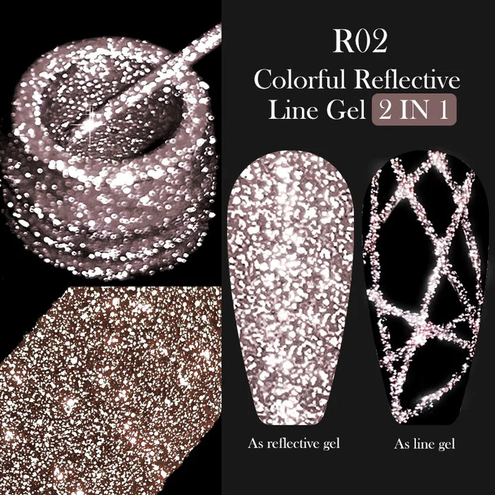 Rynx | 5ML Silver Metallic Painter Liner Gel Nail Polish Super Bright Mirror Drawing Gel Semi Permanent Line French Nail Art