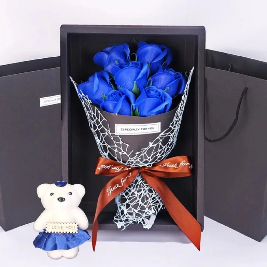 Lisslune | 7 Roses Soap Bouquet Gift Box