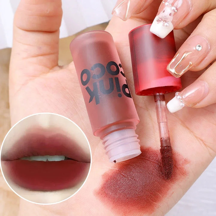 Rynx | Velvet Matte Liquid Lipstick Makeup Waterproof Long-lasting Moisturizing Lip Mud Gentle Nude Brown Lip Color Pigments Lip Gloss
