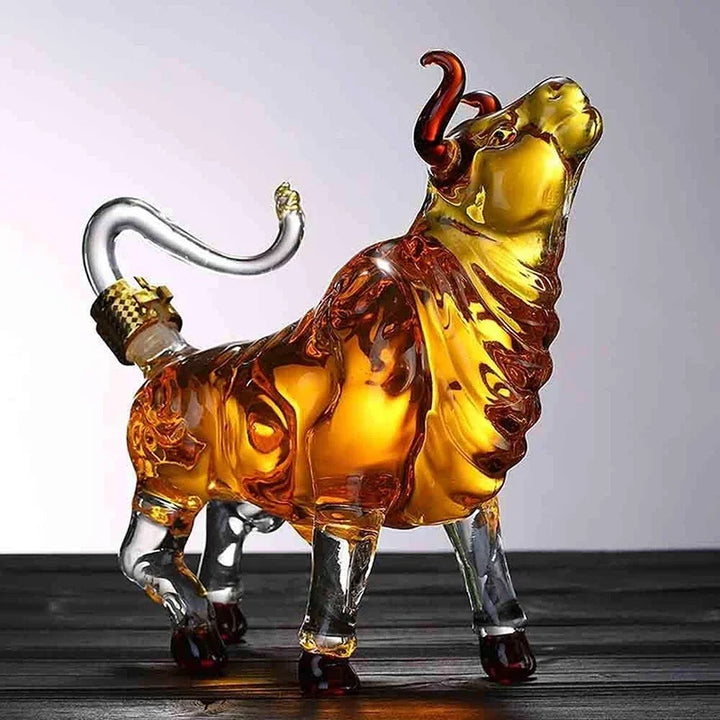 Lisslune | Artistic Bull Glass Decanter
