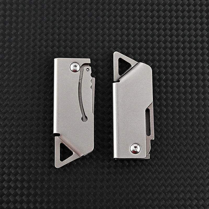 Lisslune | Mini Portable Stainless Steel Folding Knife – Outdoor EDC Camping, Self-Defense, and Emergency Survival Key knife
