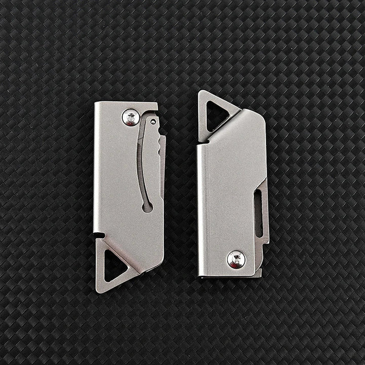 Lisslune | Mini Portable Stainless Steel Folding Knife – Outdoor EDC Camping, Self-Defense, and Emergency Survival Key knife