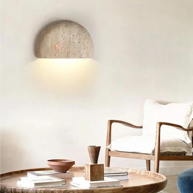 Lisslune | Stone Wall Lamp – Retro Wabi-Sabi LED Light
