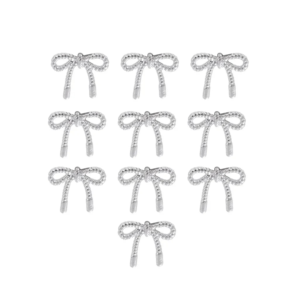 Rynx | 10 Pieces Alloy Snake Butterfly Nail Charms Design 3D Metal Nail Art Rhinestone Decorations Jewelry Gemstone Manicure Design Accessories