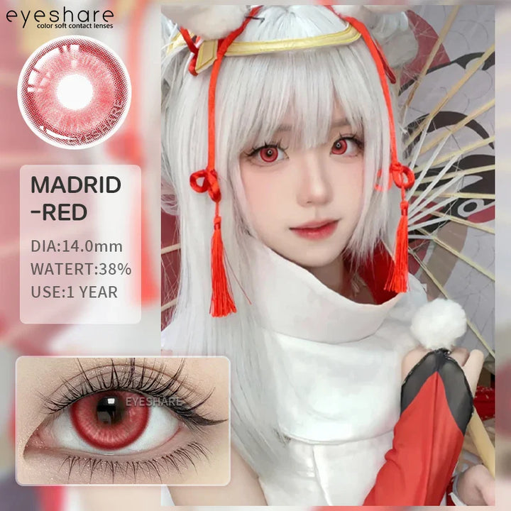 Rynx | Halloween lenses cosplay colors contact lenses for the eyes 1 pair black eye lens colored contact lenses white contact lenses blue lenses