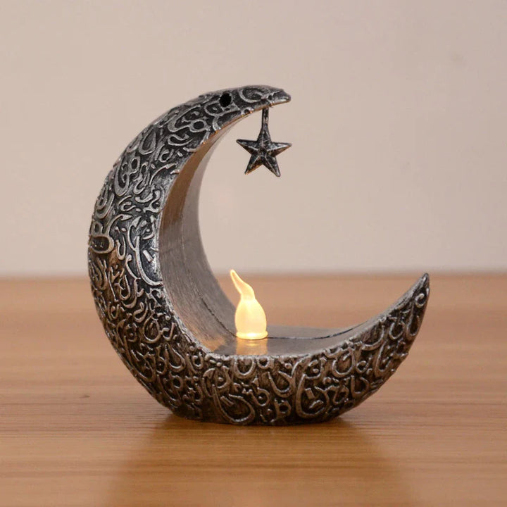 Rynx Eid Mubarak LED Candle Light Moon Star Ornaments 2024 Ramadan Kareem Home Decoration Eid Al Adha Gift Festival Party Supplies