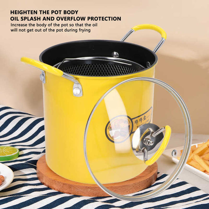 Lisslune | Mini Oil Filter Deep Fryer Pot