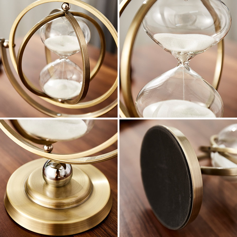 Lisslune | Time Charmer Metal Hourglass Decor