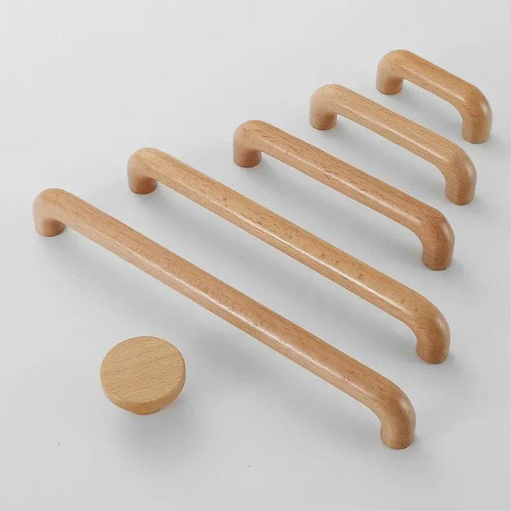 Lisslune | Chic Wooden Cabinet Knobs - Distinctive Walnut & Beech Drawer Handles for Elegant Home Interiors