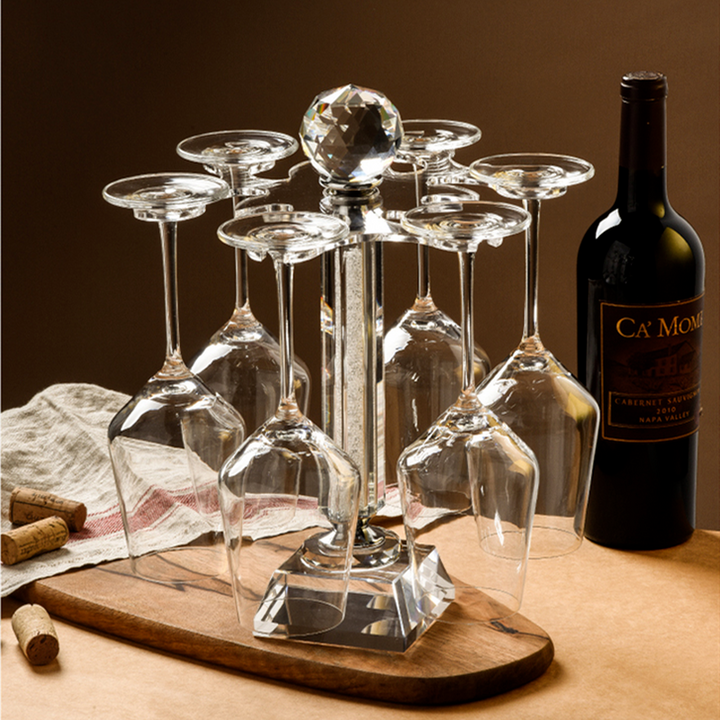 Lisslune | Rotatable Crystal Wine Glass Holder