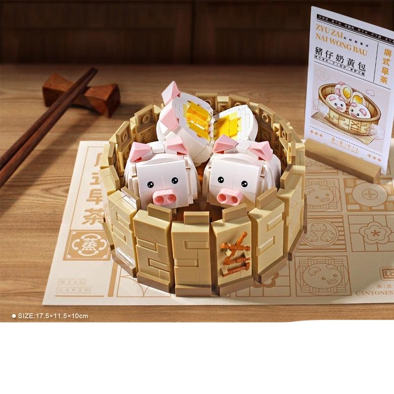 Lisslune | Cantonese Dim Sum Delight Mini Construction Set - Elite Culinary Experience