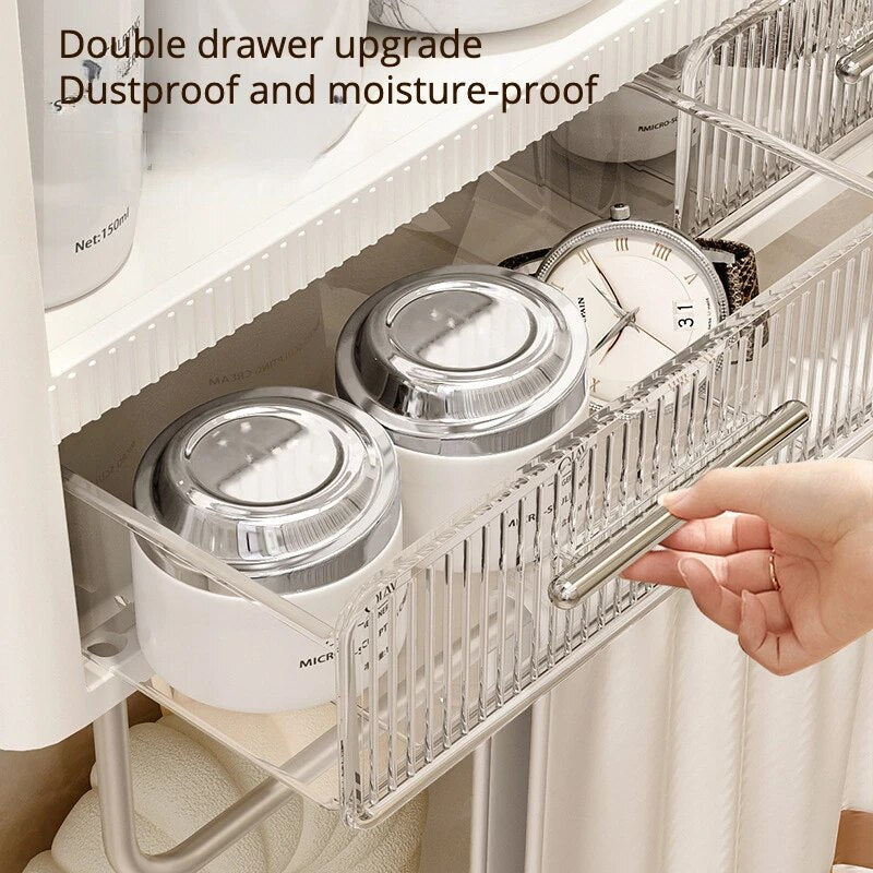 Lisslune | Home Essential Punch-Free Bathroom Organizer Shelf