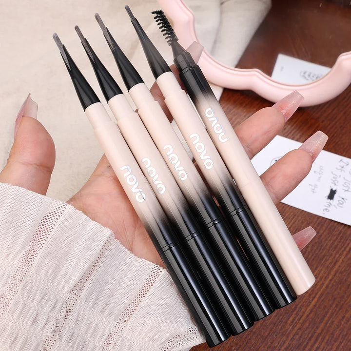 Rynx | Slanted tip eyebrow pencil with brush Natural Non-fading Waterproof Long-lasting Contouring Brow Enhancer Tattoo Cosmetic