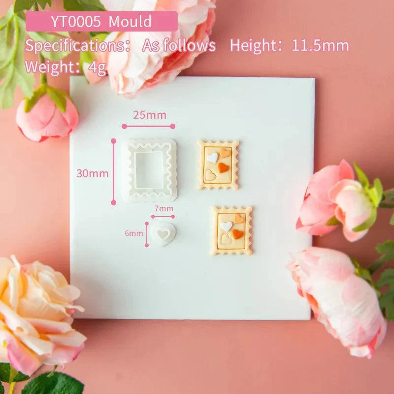 Lisslune | Flower and geometric polymer clay cutters for unique earrings and jewelry creations