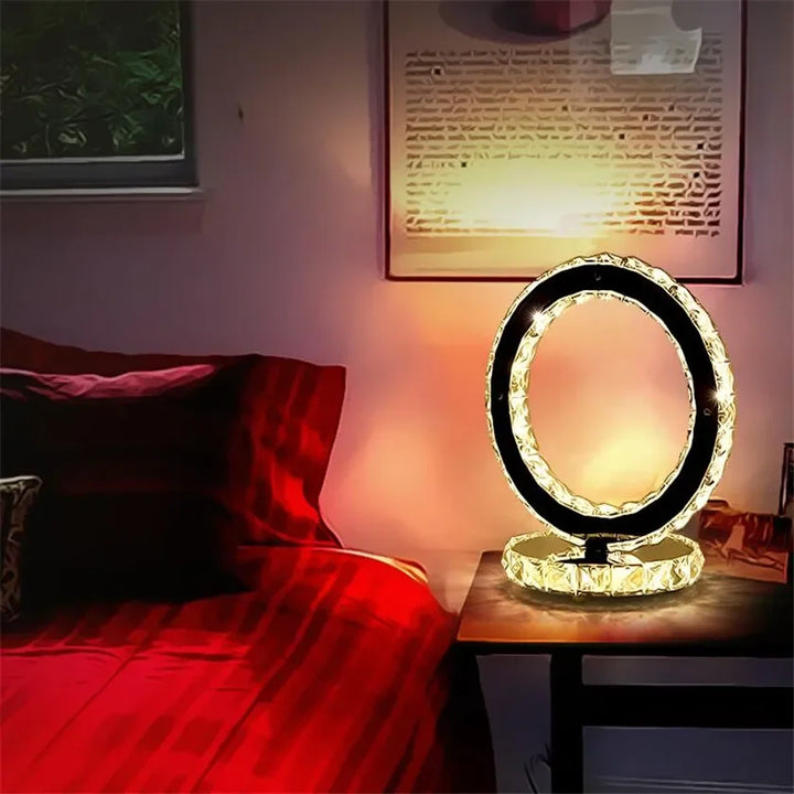Lisslune | AmbientShine | Modern Crystal Table Lamp