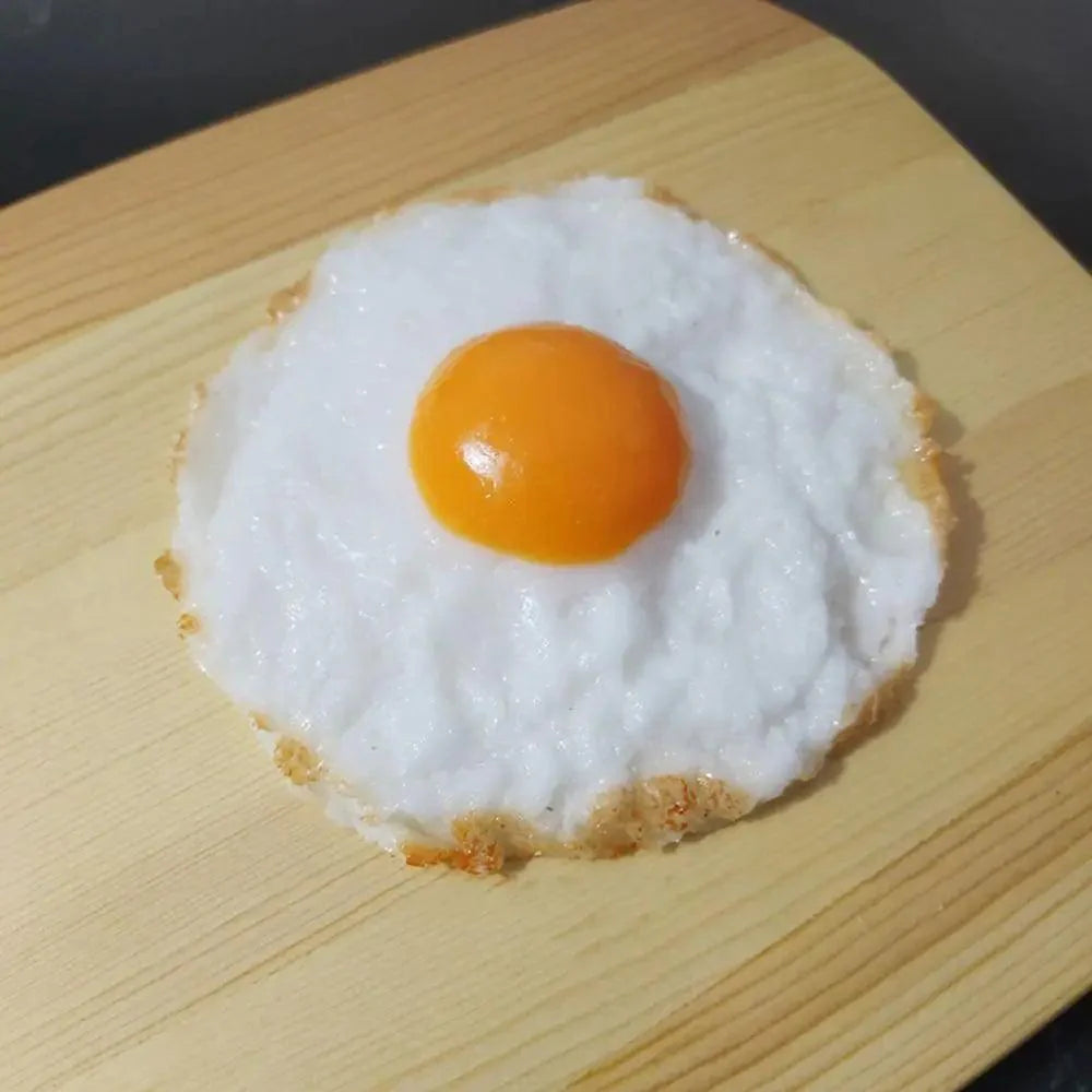 Lisslune | Life-like Fried Egg Yolk Model - Artificial Food Display for Kitchen Decor, Photography Props, and Sweet Table Displays