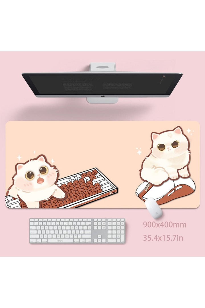 Lisslune | Cat large desk mat