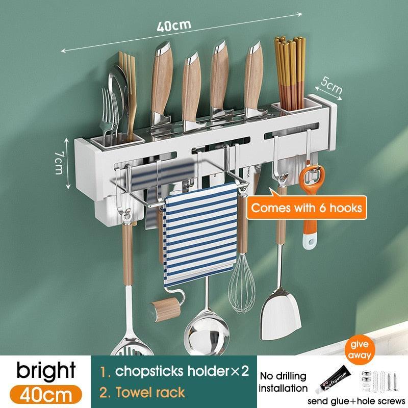 Lisslune | Slim adjustable aluminum kitchen organizer for effortless elegance